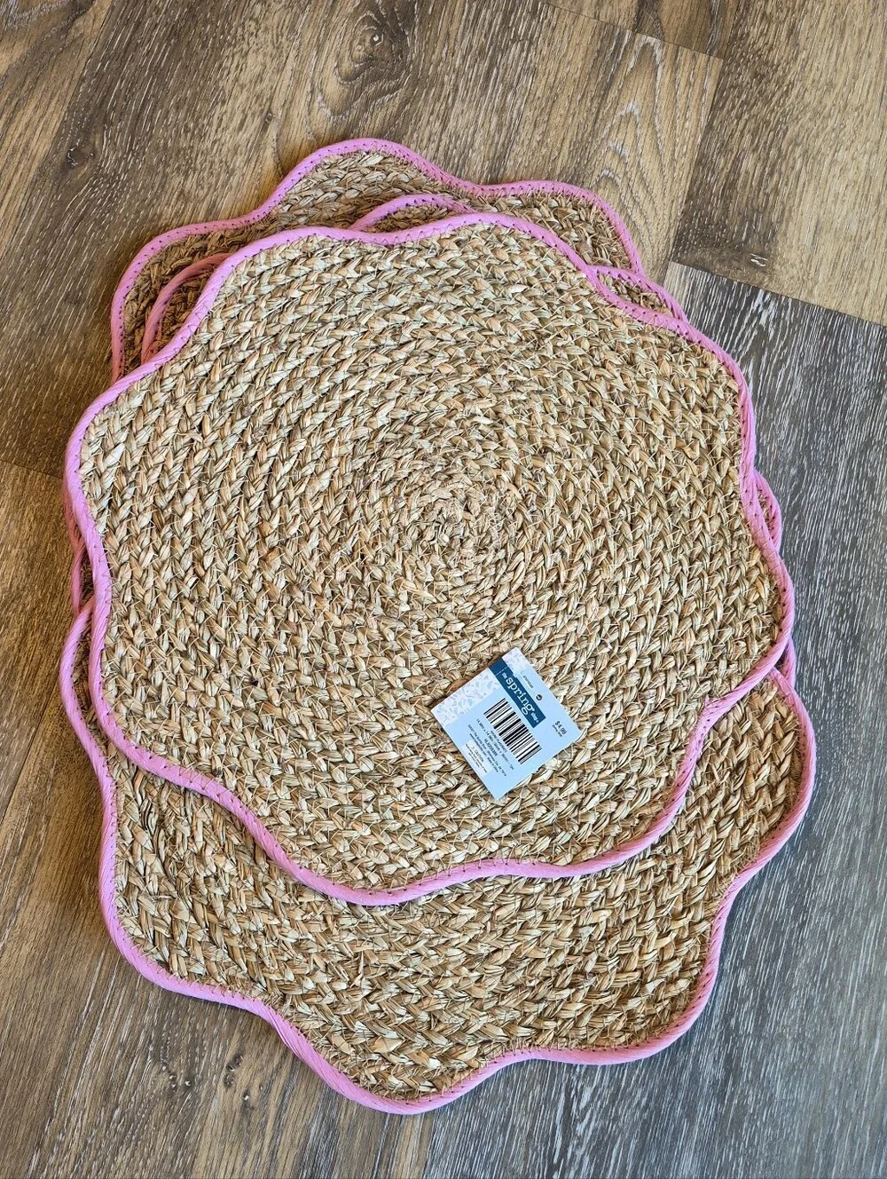 5 Pink Edged Placemats
